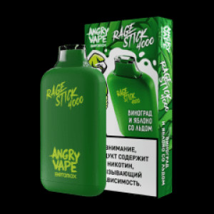 Angry Vape Rage Stick 4000Виноград И Яблоко Со Льдом