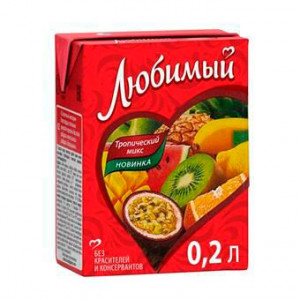 ЛюбимыйТропический микс, 0.2л